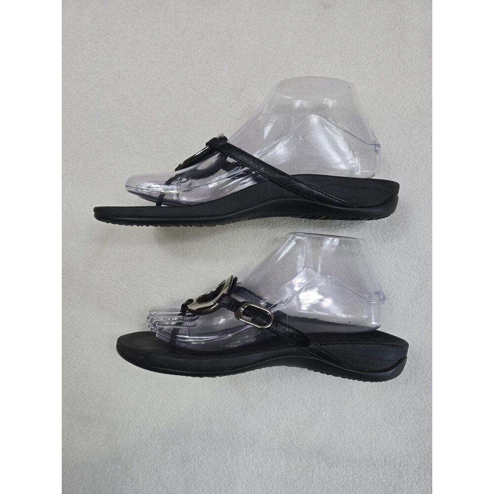 Vionic Womens Black Sandals With Metal Accent Size 7 - Picture 5 of 8